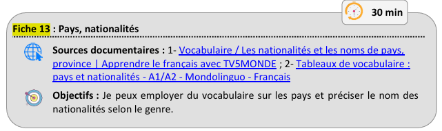 fiche 13