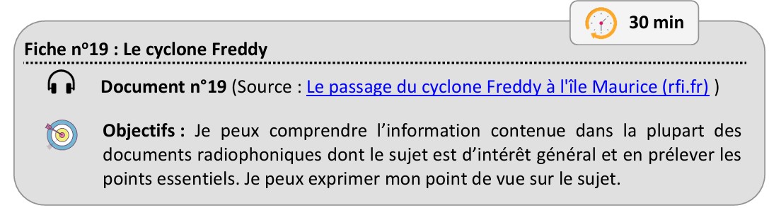 Fiche 19 : Le cyclone Freddy
