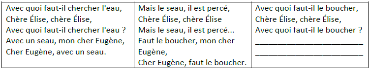 Extrait comptine